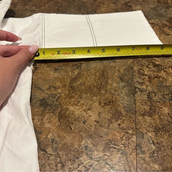 PARTOW 100% Cotton White Button Down Long Sleeve Shirt Size 0 - Picture 8 of 8